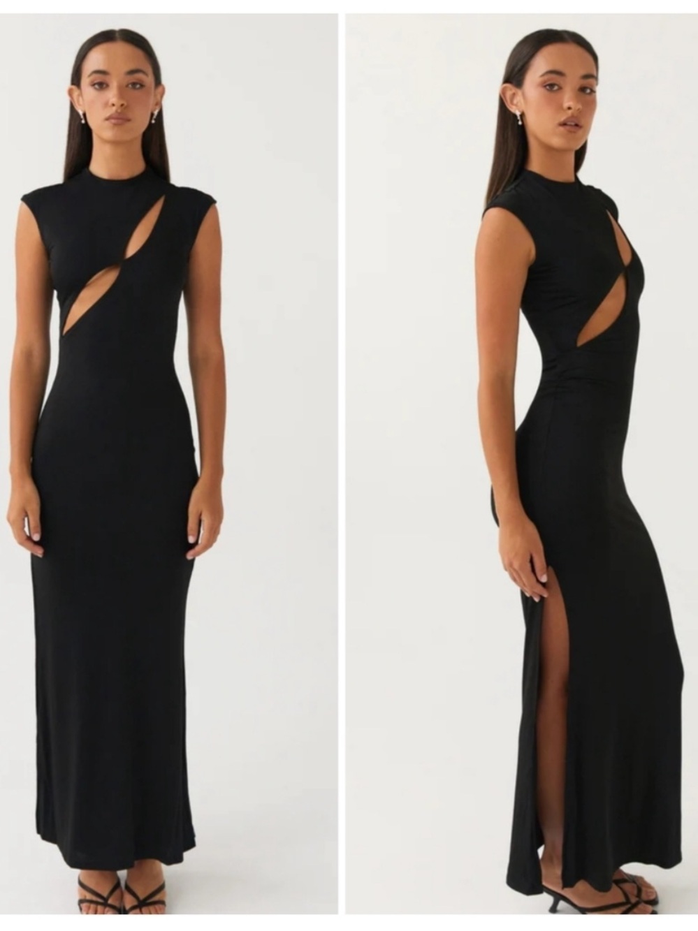 Peppermayo Special Affair Maxi Cut Out Dress Black 2